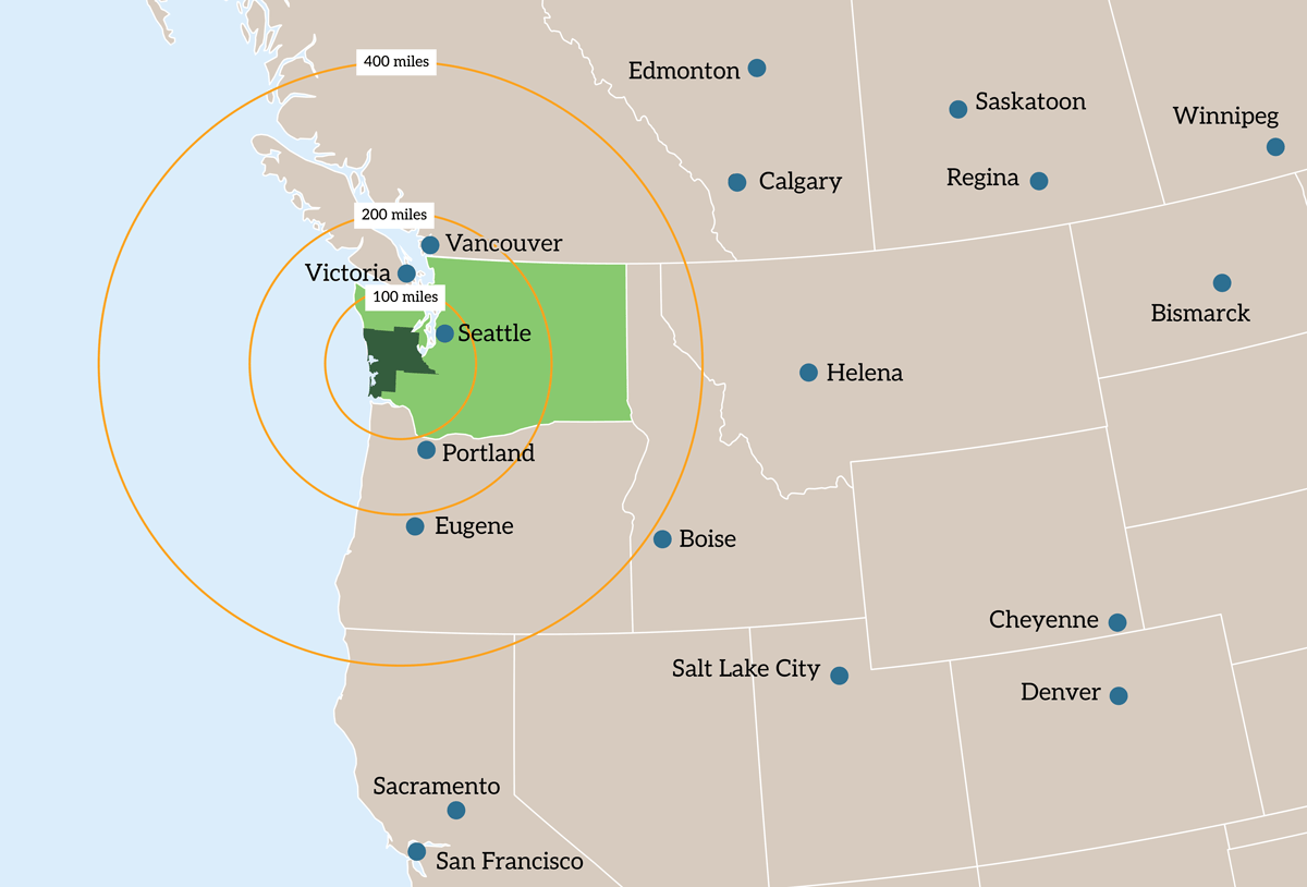 Evergreen Coast Region Map